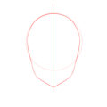 How to draw the head and face – anime-style guideline front view ...