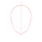 How to draw the head and face – anime-style guideline front view ...