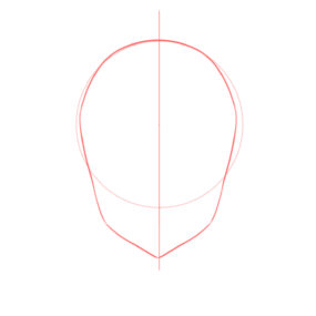 How to draw the head and face – anime-style guideline front view ...