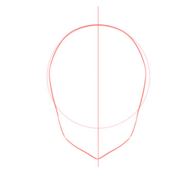 How to draw the head and face – anime-style guideline front view ...