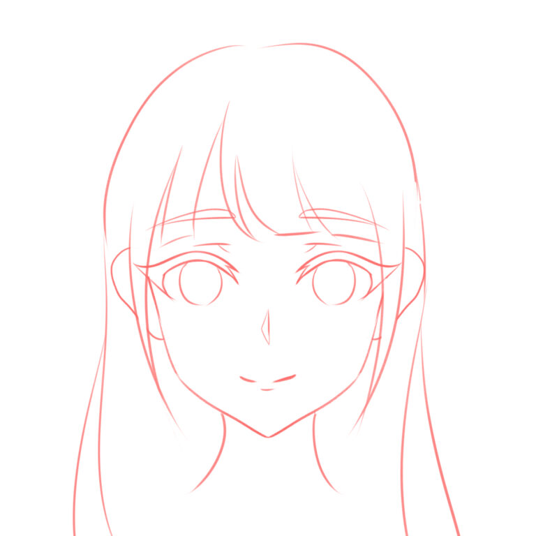 anime drawing base face