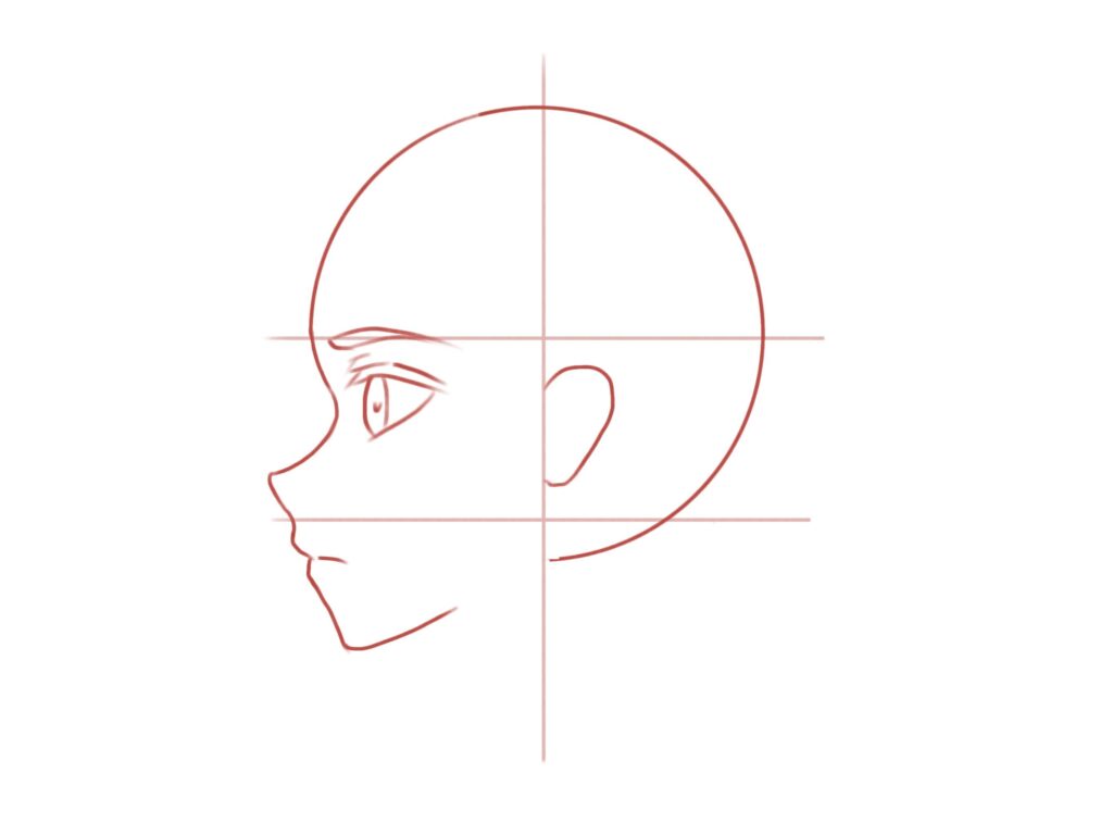 anime side view tutorial