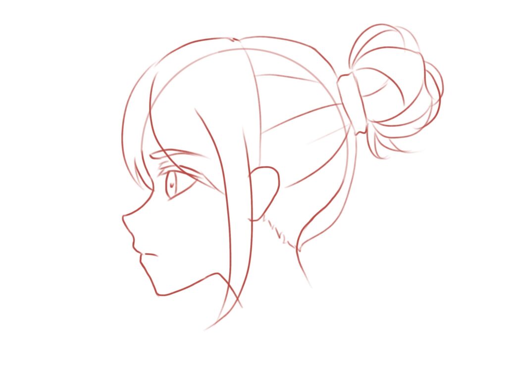 How to Draw the Head and Face Animestyle Guideline Side View Drawing